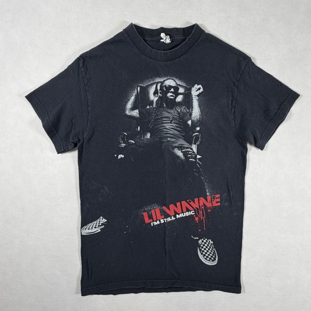 Lil Wayne Shirt Mens Small‎ S Black I'm Still Music 2011 Concert Tour Tee Rap